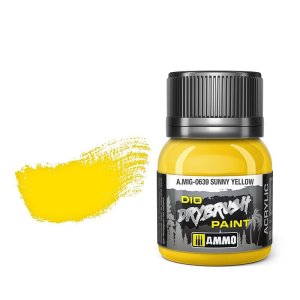 Ammo Mig 0639 - Dio Drybrush Sunny Yellow 40 ml