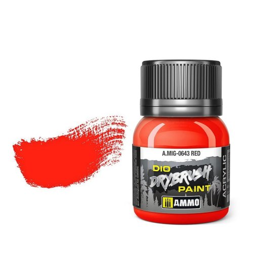 Go to product Ammo Mig 0643 - Dio Drybrush Red 40 ml