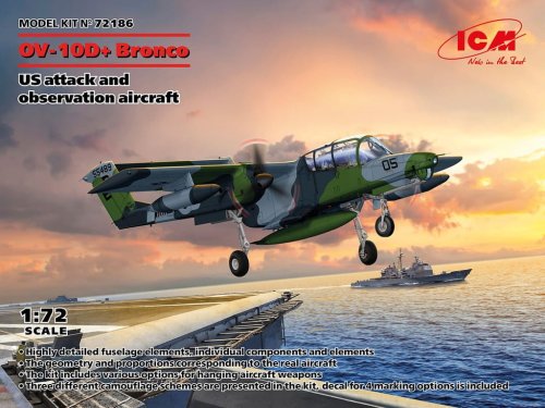 Go to product ICM 72186 - 1:72 OV-10D+ Bronco US Attack and Observation Aircraft