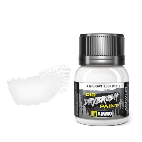 Go to product Ammo Mig 0649 - Dio Drybrush Fluor White 40 ml
