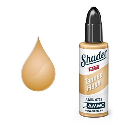 Go to product Ammo Mig 0732 - Matt Shader Tanned Flesh -  10 ml