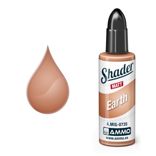 Go to product Ammo Mig 0735 - Matt Shader Earth -  10 ml