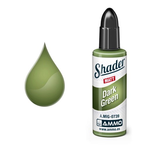 Go to product Ammo Mig 0739 - Matt Shader Dark Green -  10 ml