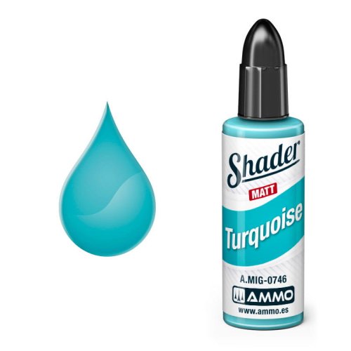 Go to product Ammo Mig 0746 - Matt Shader Turquoise 10 ml