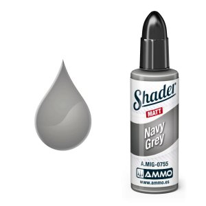 Ammo Mig 0755 - Matt Shader Navy Grey 10 ml