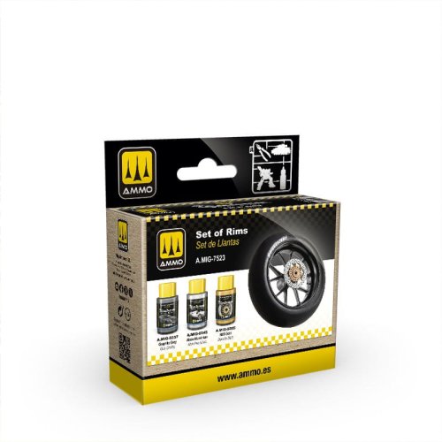 Go to product Ammo Mig 7523 - Cobra Motor Paints Set of Rims