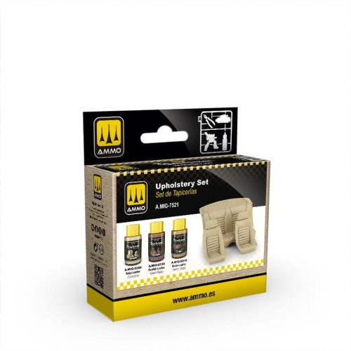 Go to product Ammo Mig 7521 - Cobra Motor Paints Upholstery Set