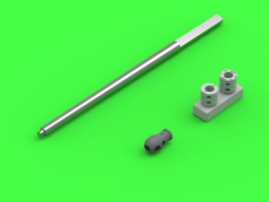 Master GM-35-054 - 1:35 17pdr SP M10 Achilles QF 17pdr 76.2mm gun barrel - Academy