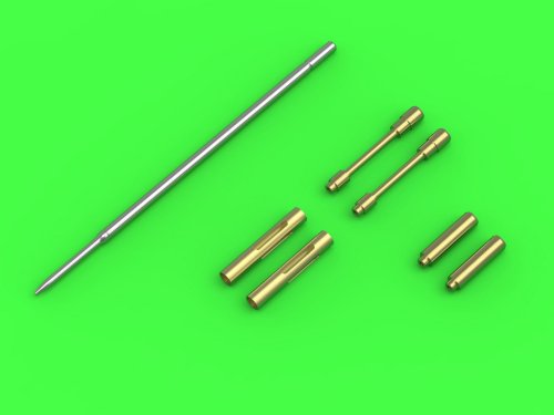 Go to product Master AM-32-125 - 1:32 F4F-3 Wildcat early -Browning .50 cal gun barrels with elongated cooling slots and early type Pitot tube