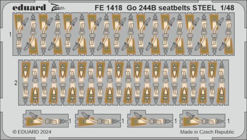 Go to product Eduard FE1418 - 1:48 Go 244B seatbelts - Steel
