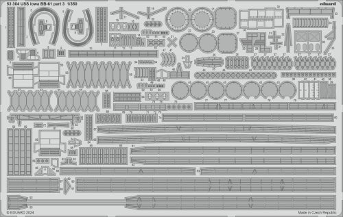 Go to product Eduard 53304 - 1:350 USS Iowa BB-61 part 3