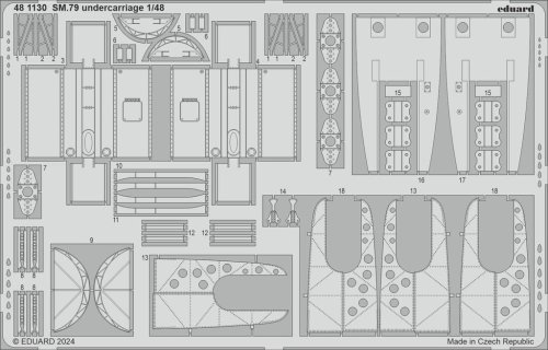 Go to product Eduard 481130 - 1:48 SM.79 undercarriage