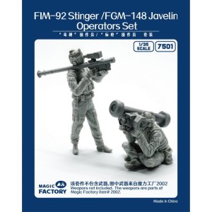 Magic Factory 7501 - 1:35 FIM-92 Stinger / FGM-148 Javelin Operators Set
