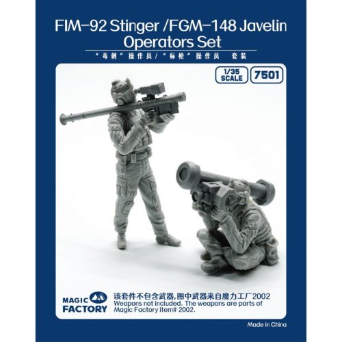 Go to product Magic Factory 7501 - 1:35 FIM-92 Stinger / FGM-148 Javelin Operators Set