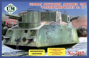 Unimodels UM-MT 702 - 1:72 German Motorized Armored Car Panzertriebwagen No 17