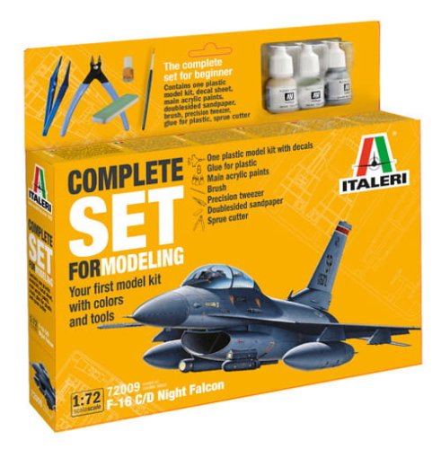 Go to product Italeri 72009 - 1:72 F-16 C/D Night Falcon Complete Set