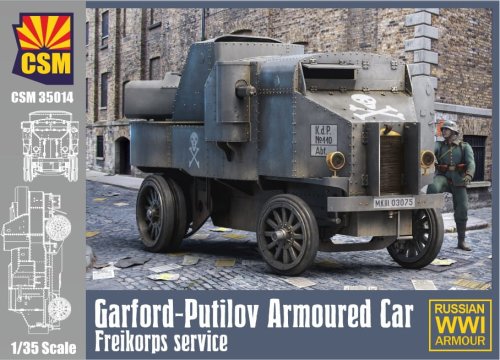 Go to product Copper State Models CSM 35014 - 1:35 Garford-Putilov Armoured Car - Freikorps service