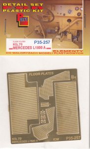PART P35257 - 1:35 Kfz.70 Mercedes L1500A - Floor Plates