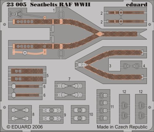 Go to product EDUARD 23005 - 1:24 Seatbelts RAF WWII