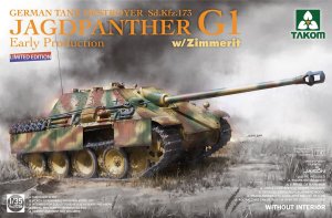 Takom 2125W - 1:35 Jagdpanther G1 Sd.Kfz.173 German TD Early Production w/Zimmerit Limited Edition