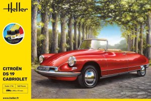 Heller 56796 - 1:16 Citroen DS 19 Cabriolet model set