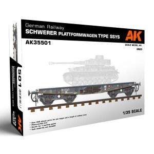AK Interactive 35501 - 1:35 German Railway Schwerer Plattformwagen Type SSYS