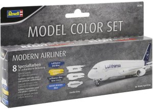 Revell 36203 - Modern Airliner acrylic paint set 8 x 18 ml