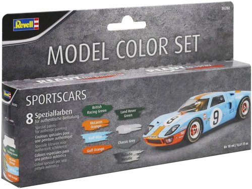 Go to product Revell 36202 - Sportscar acrylic paint set 8 x 18 ml