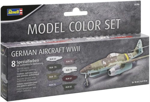 Go to product Revell 36200 - German Aircraft WWII acrylic paint set 8 x 18 ml