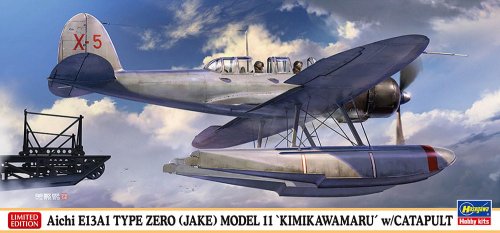 Go to product Hasegawa 02455 - 1:72 Aichi E13A1 Type Zero Jake Model 11 Kimikawamaru w/Catapult