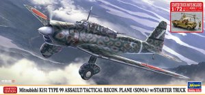 Hasegawa 02452 - 1:72 Mitsubishi Ki51 Type 99 Assault/Tactical Recon Plane Sonia w/ Starter Truck