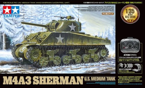 Go to product Tamiya 48217 - 1:35 U.S. Medium Tank M4A3 Sherman w/Control Unit