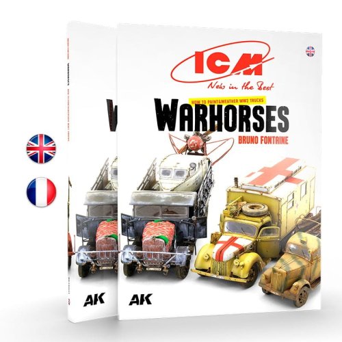 Go to product AK Interactive 130011 - ICM - How to paint & weather WW2 Trucks Warhorses