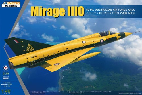 Go to product Kinetic 48145 - 1:48 Mirage IIIO Royal Australian Air Force ARDU