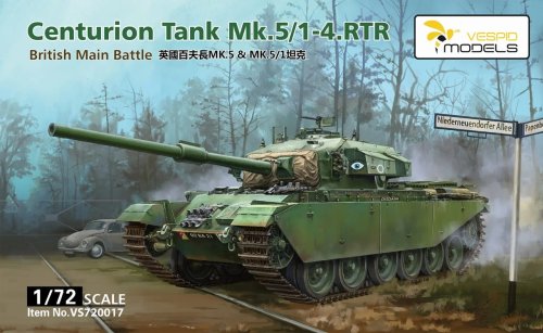 Go to product Vespid Models VS720017 - 1:72 Centurion Mk.5/1 - 4 RTR British Main Battle Tank