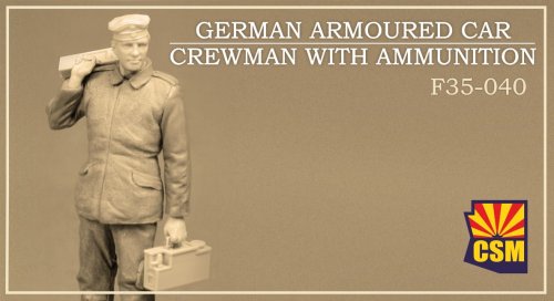 Go to product Copper State Models CSM F35040 - 1:35 German Armoured Car Crewman with Ammunition