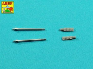 Aber 35L-342  - 1:35 2x 3cm Flak 103 metal gun barrels for Kugelblitz tank model kits