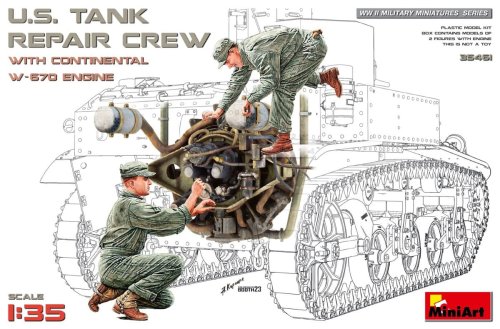 Go to product Miniart 35461 - 1:35 U.S. Tank Repair Crew with Continental W-670 Engine