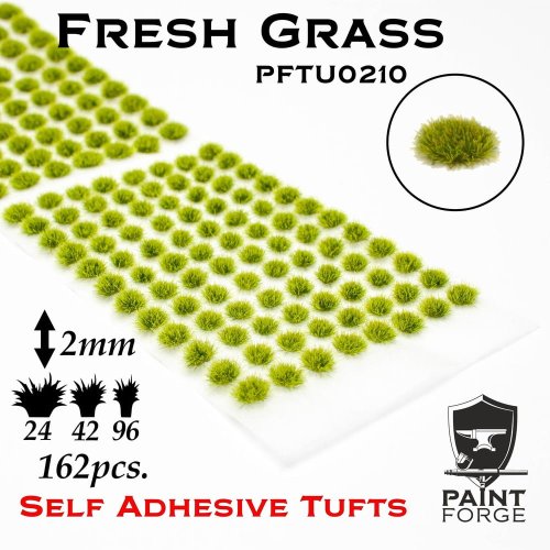 Go to product Paint Forge TU0210 - Grass tufts 2 mm x 162 pcs - Fresh Grass