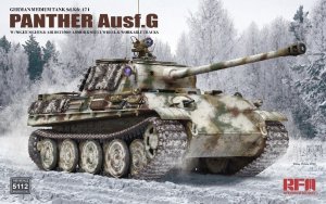Rye Field Model 5112 - 1:35 Sd.Kfz.171 Panther Ausf.G with night sights & Air defence armor & Steel wheel