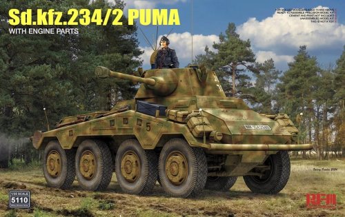 Go to product Rye Field Model 5110 - 1:35 Sd.Kfz.234/2 Puma with engine parts