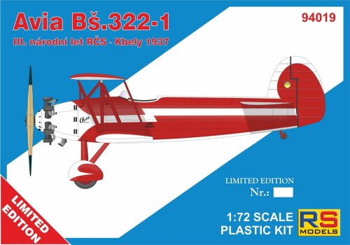 Go to product RS Models 94019 - 1:72 Avia Bs.322-1 Limited Edition