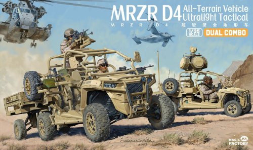 Go to product Magic Factory 2005 - 1:35 MRZR D4 Ultralight Tactical All-Terrain Vehicle - Dual Combo