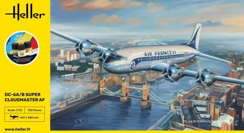 Go to product Heller 56315 - 1:72 DC-6 Super Cloudmaster Air France model set
