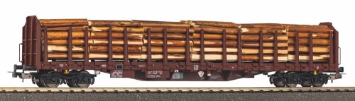 Go to product Piko 24610 H0 - Roos-t642 type platform wagon with wood load RSBG ep.VI