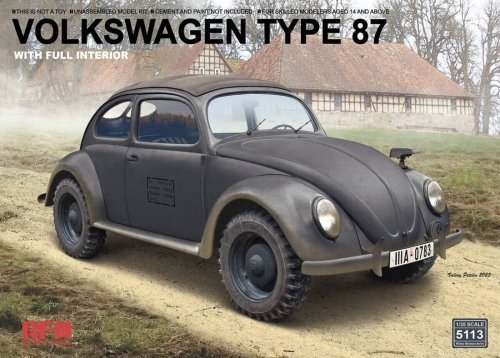 Go to product Rye Field Model 5113 - 1:35 Volkswagen Type 87 with Full Interior