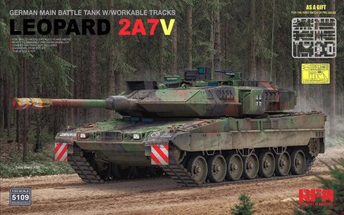 Go to product Rye Field Model 5109 - 1:35 Leopard 2A7V German Main Battle Tank w/Workable Tracks