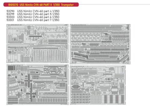 Go to product Eduard BIG5370 - 1:350 USS Nimitz CVN-68 Part II