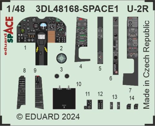 Go to product Eduard 3DL48168 - 1:48 U-2R Space 3D Decals + PE