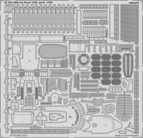 Go to product Eduard 53308 - 1:350 HMS Ark Royal 1939 part 4